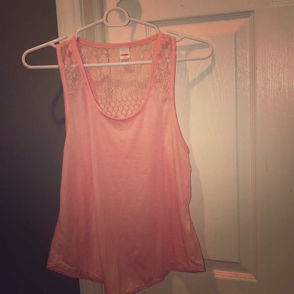 LACE PINK TANK TOP